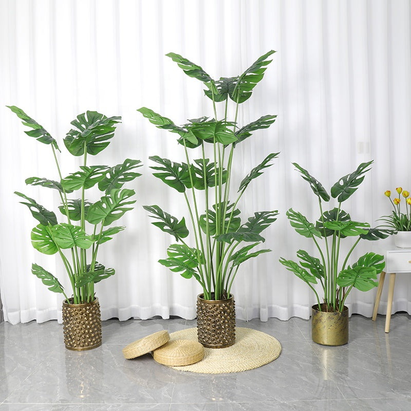 Best Quality Nordic Style Real Touch Plastic Artificial Monsteras Leaves Plants Artificial Bonsai Tree Fake Plants Yooly Plants - YL025075