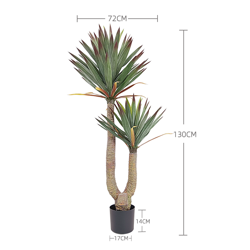 Customization Multi Sized Artificial Bonsai Tree Yucca Falsa Artificial Artificial Yucca Bonsai Yooly Plants - YL154220017