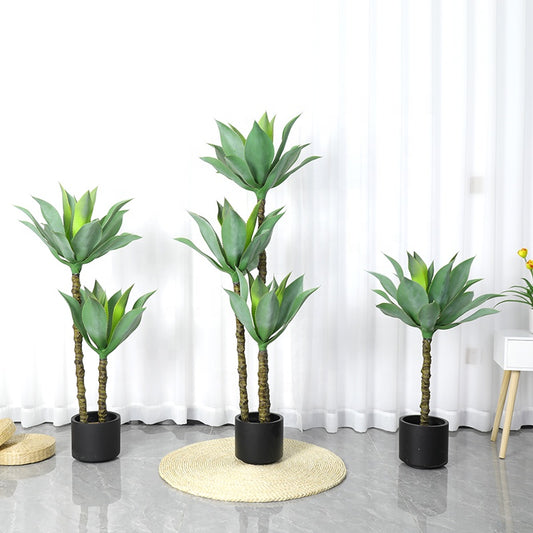 Hot Selling Ornamental Artificial Bonsai Tree Tropical Artificial Agave Plant for Indoor Outdoor Garden Decoration Yooly Plants - YL154220006