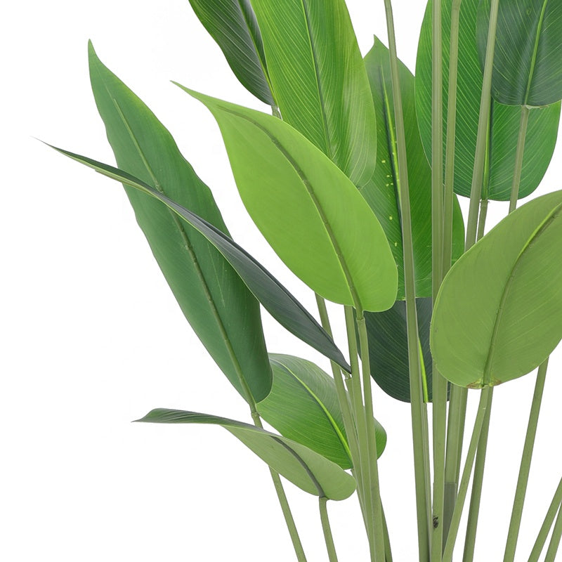 Fake Plants Artificial Bird of Paradise Tall Plant Faux Silk Tree Banana Leaf in Pot for Indoor Outdoor Garden Mall Yooly Plants - YL154220001
