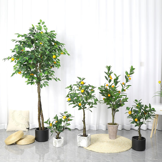 Multi Sized Indoor Decorative Artificial Bonsai Tree Plantas Artificiales Decoracion Decorative Artificial Orange Tree Yooly Plants Yooly Plants - YL138220153