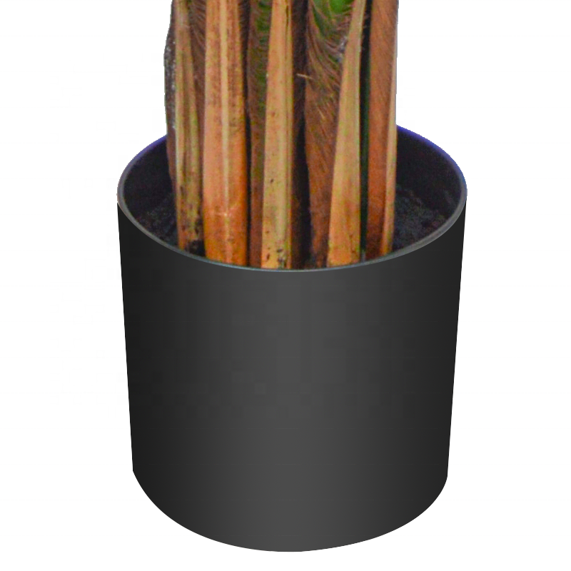 Fake Plants Dark Green with Light Green Artificial Palm Tree Plants Potted Trees for Garden Decoration Yooly Plants - YL211031