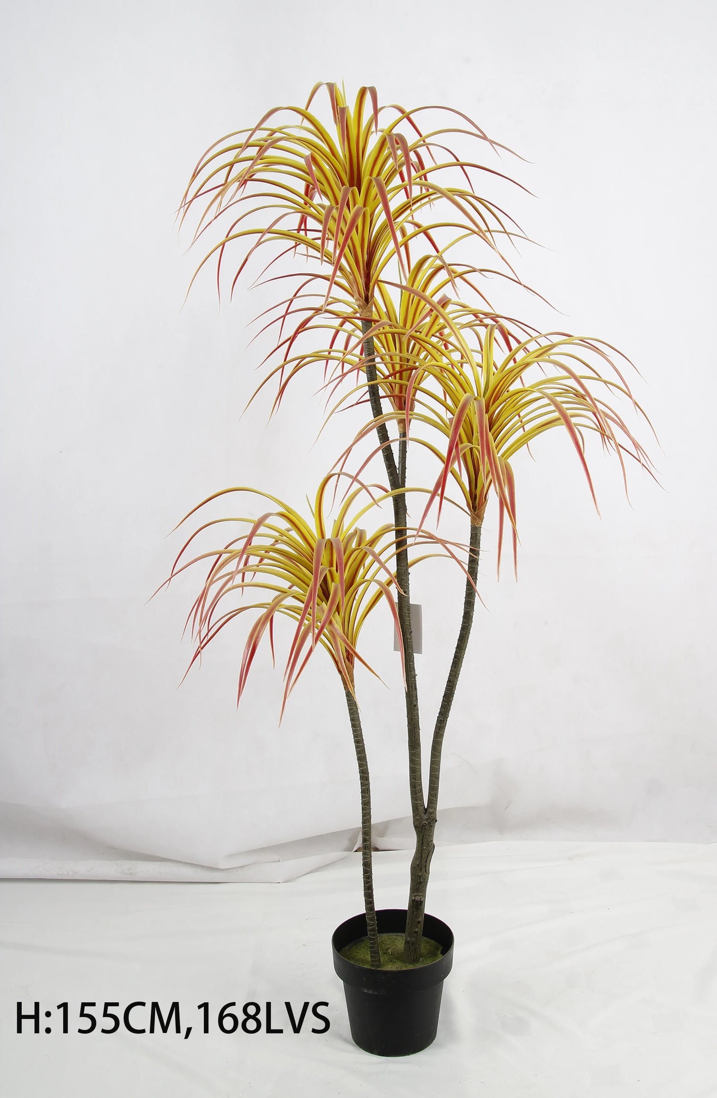 Hot Sale 100CM 160 Leaves Green Artificial Potted Plant Dracaena Faux Dragon Tree For Indoor Outdoor Decor Yooly Plants - YL3036