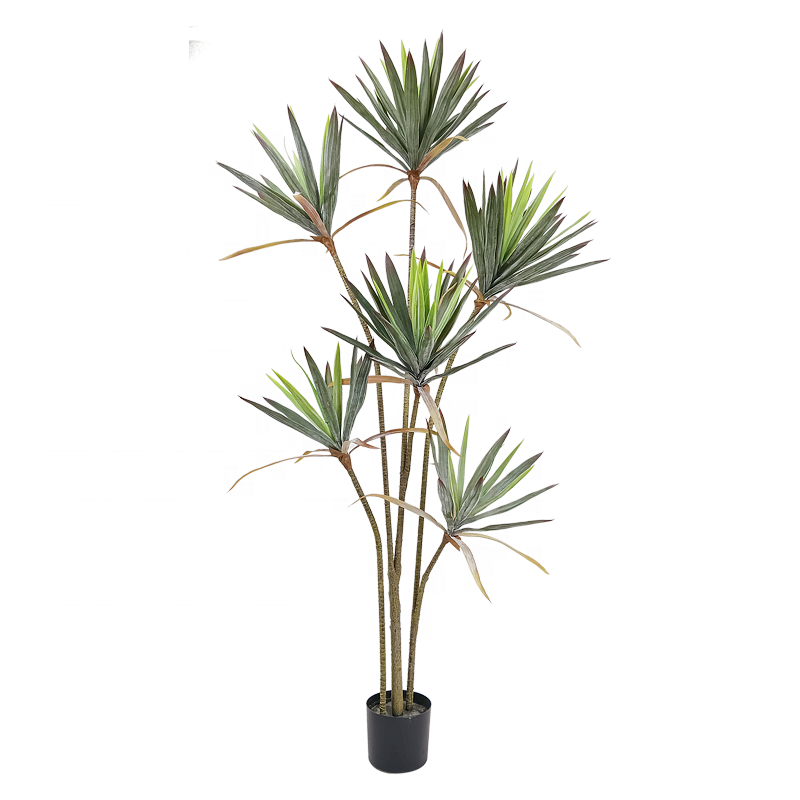 Customization Multi Sized Artificial Bonsai Tree Yucca Falsa Artificial Artificial Yucca Bonsai Yooly Plants - YL154220017