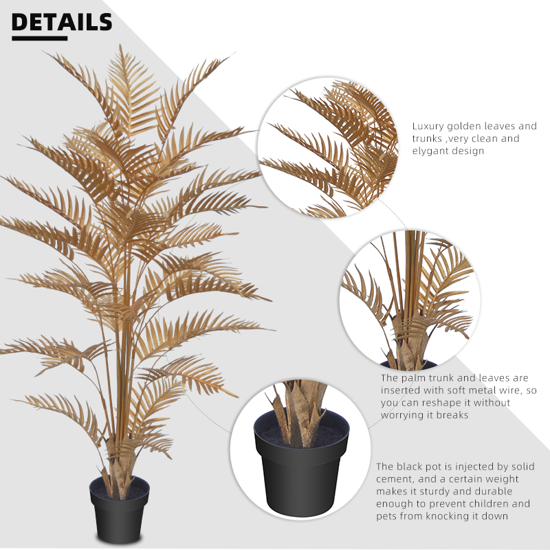 Fake Plants New Products Artificial Palm Trees Royal Palm Tree for Home Outdoor Decoration Yooly Plants - YL211011