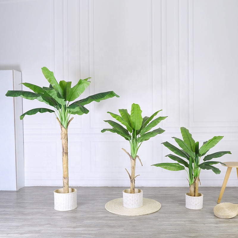 High Simulation 110cm 43" 150cm 200cm 220cm 240cm Height Real Touch Artificial Tree Artificial Banana Trees for Home Decor Yooly Plants - YL010071