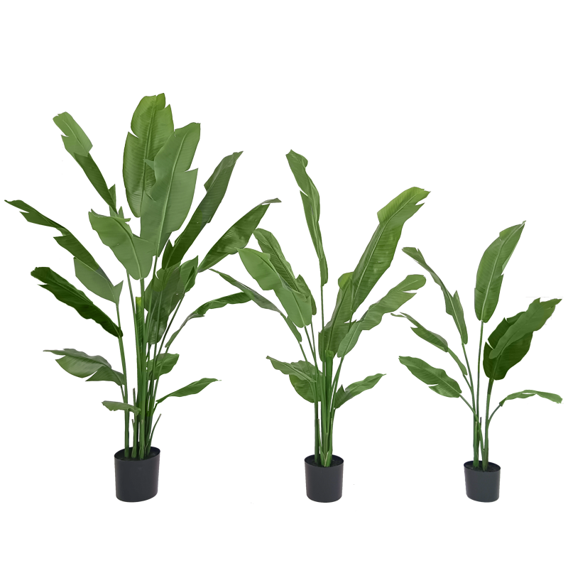 Amazon Hot Selling 4ft 47" 120cm Green Palm Tree Names of Tree Leaves Realistic Traveller's Palm Tree Indoor Decoration Yooly Plants - YL208041