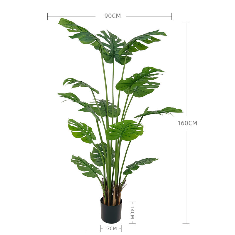 Best Quality Nordic Style Real Touch Plastic Artificial Monsteras Leaves Plants Artificial Bonsai Tree Fake Plants Yooly Plants - YL025075