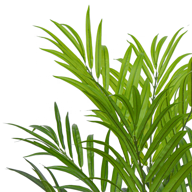 Fake Plants Dark Green with Light Green Artificial Palm Tree Plants Potted Trees for Garden Decoration Yooly Plants - YL211031
