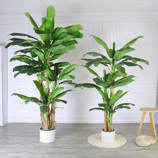 High Simulation 110cm 43" 150cm 200cm 220cm 240cm Height Real Touch Artificial Tree Artificial Banana Trees for Home Decor Yooly Plants - YL010071