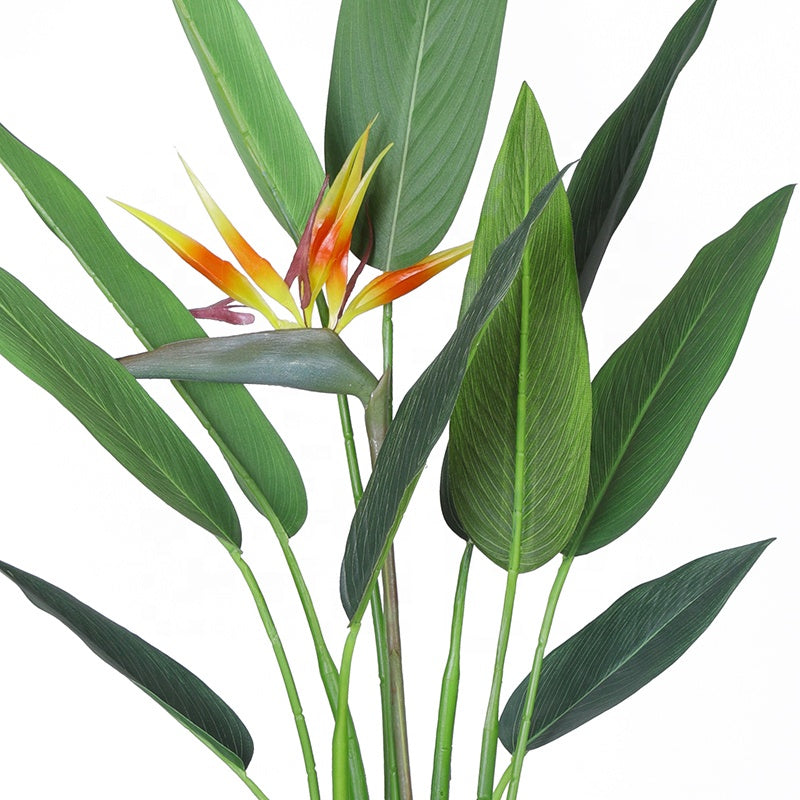 Artificial Palm Tree Bird of Paradise Simulation Plants Potted Semi Trees for Outdoor Indoor Yooly Plants - YL010088