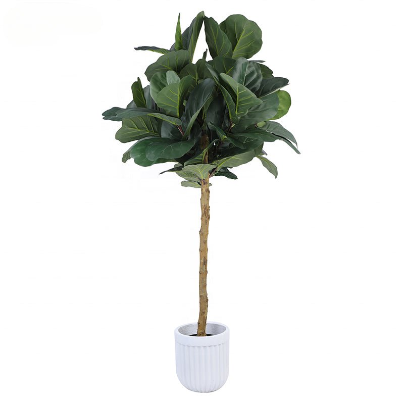 Wholesale 200cm Artificial Silk Fiddle Leaf Tree Fiddle Leaf Artificial Tree Threshold for Room Hotel Store Decoration Yooly Plants - YL025029