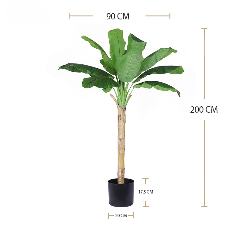 High Simulation 110cm 43" 150cm 200cm 220cm 240cm Height Real Touch Artificial Tree Artificial Banana Trees for Home Decor Yooly Plants - YL010071