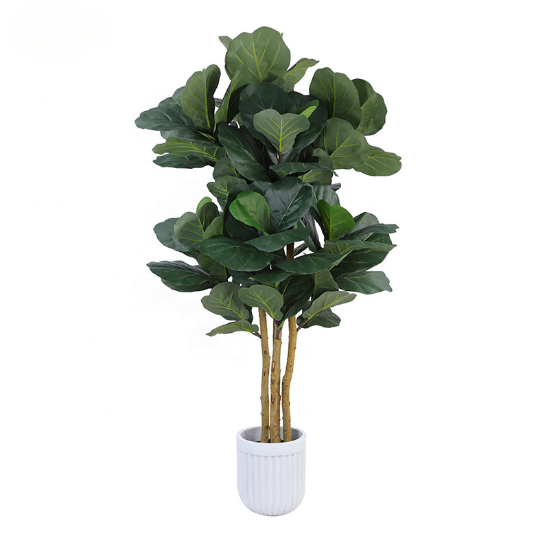 Wholesale 200cm Artificial Silk Fiddle Leaf Tree Fiddle Leaf Artificial Tree Threshold for Room Hotel Store Decoration Yooly Plants - YL025029
