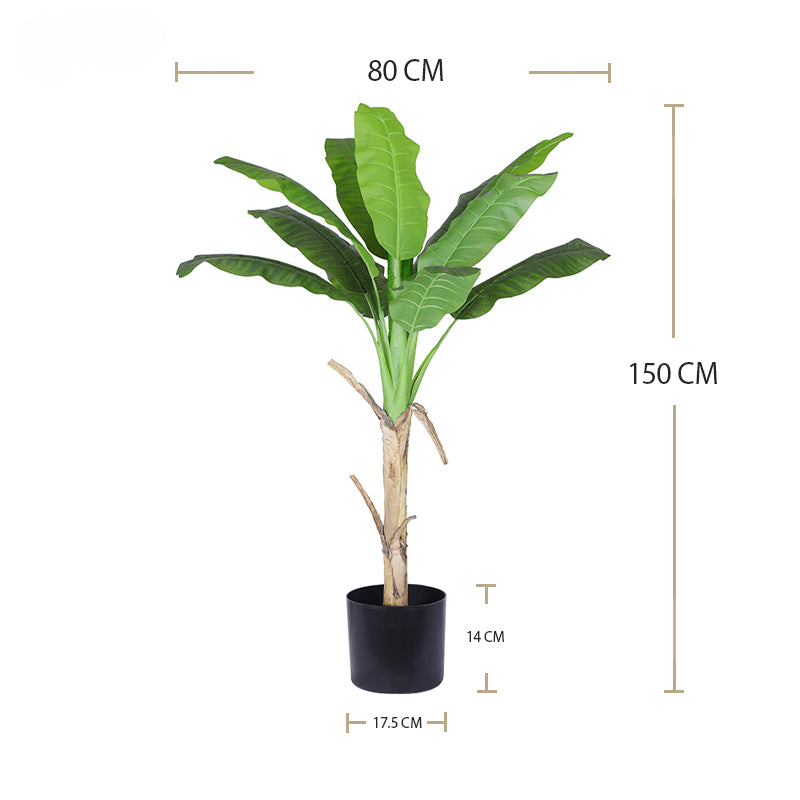 High Simulation 110cm 43" 150cm 200cm 220cm 240cm Height Real Touch Artificial Tree Artificial Banana Trees for Home Decor Yooly Plants - YL010071