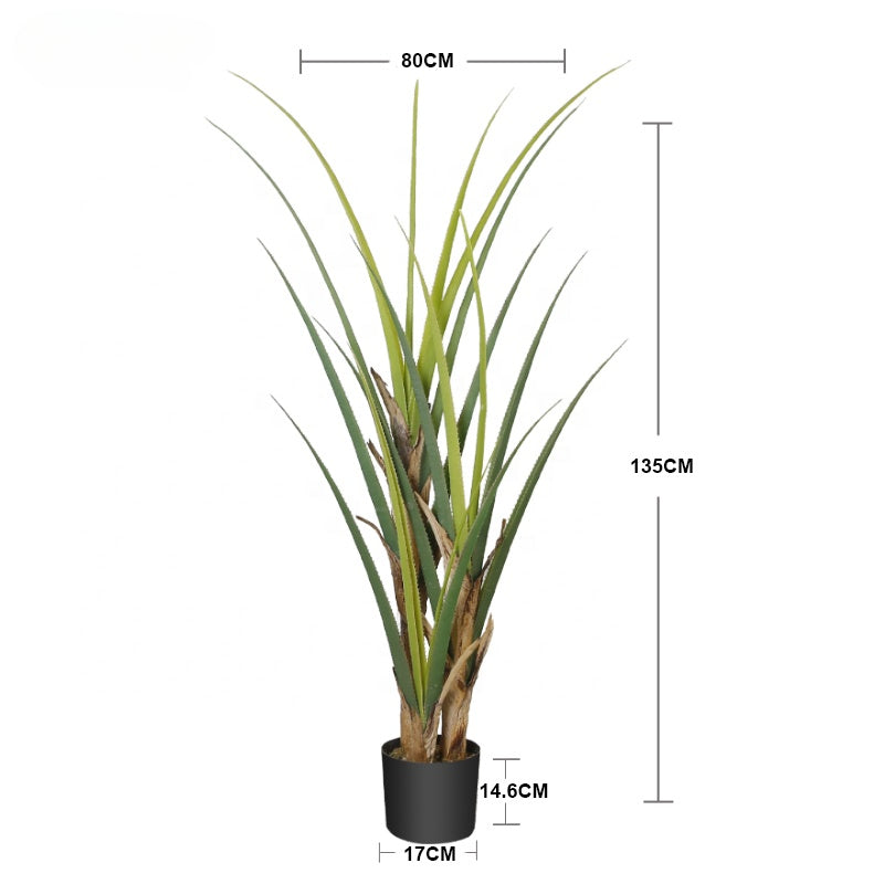 Fake Plants Hot Selling 135cm Fake Decorative Plants Artificial Agave Potted Tree for Home Outdoor Decorating Yooly Plants - YL010262