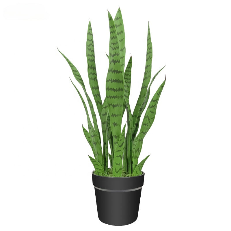 Yooly Plants New Design Bonsai Plant Real Touch Artificial Snake Plant With Pot For Outdoor Indoor Decoration - YL137220025