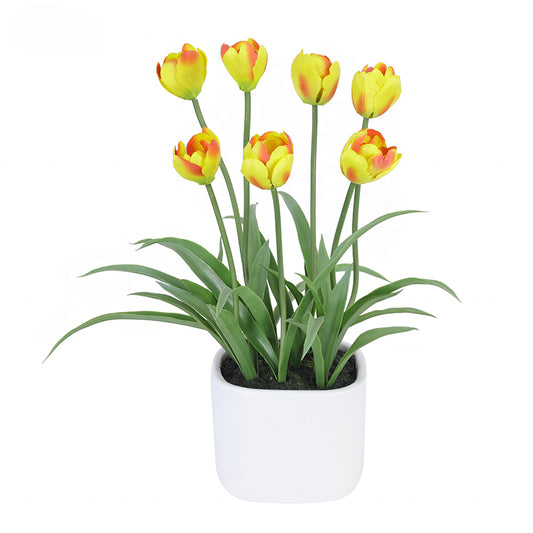 Fake Plants Hot Sale Artificial Plant Flowers Potted Home Decor Artificial Tulip Yooly Plants - YL002012