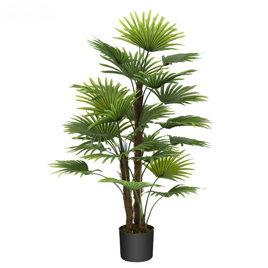 High Quality Artificial Fan Palm Tree Faux Fan Tree and Plants for Indoor Outdoor Decoration Yooly Plants - YL018200007