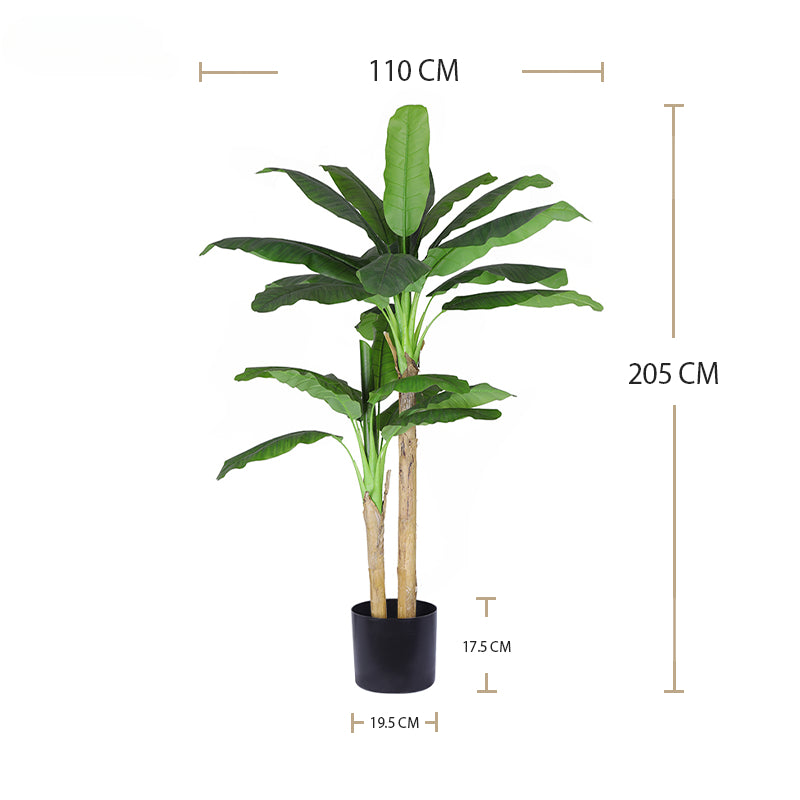 High Simulation 110cm 43" 150cm 200cm 220cm 240cm Height Real Touch Artificial Tree Artificial Banana Trees for Home Decor Yooly Plants - YL010071
