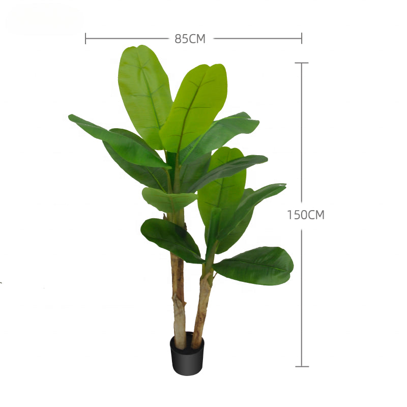 Yooly Plants Artificial Banana Tree Home Garden Decoration Green Plant Potted Banana Tree Artificial Plants - YL211040