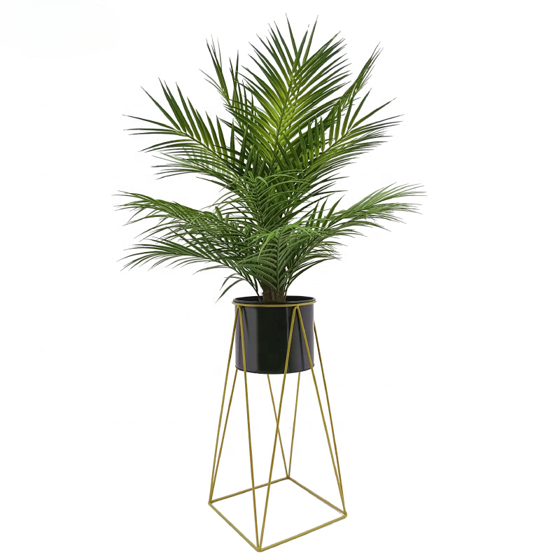 Decorative Artificial Fake Bonsai Palm Tree Leaves Artificial with Pot Faux Simulation Plants Yooly Plants Artificial Palm Tree - YL211050