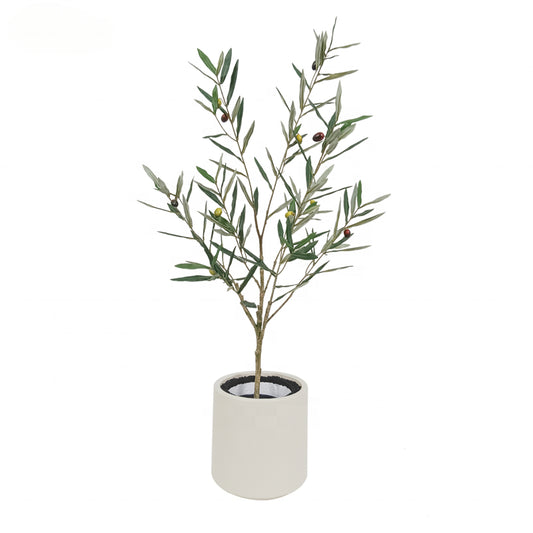 Fake Plants High Quality 3ft  Indoor Home Decor Detachable Olive Tree Artificial Center Piece Artificial Olive Tree Plants for Sale Yooly Plants - YL208231