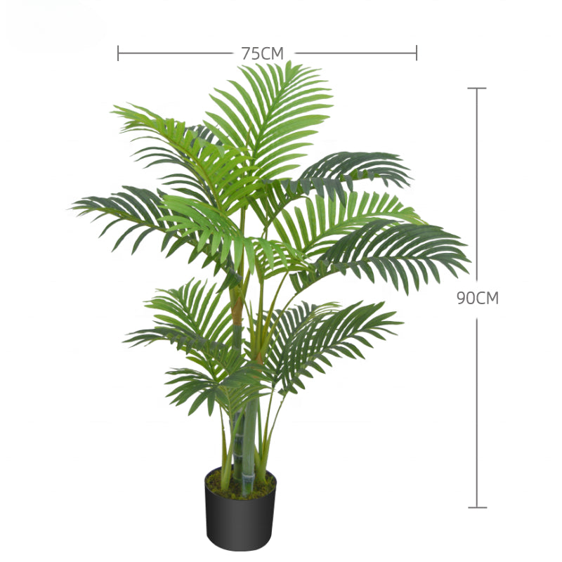 Artificial Plant Tree Plastic Tropical Palm Tree Leaves Artificial Plants Bonsai for Indoor Outdoor Decoration Yooly Plants Plastic Trees - YL211045