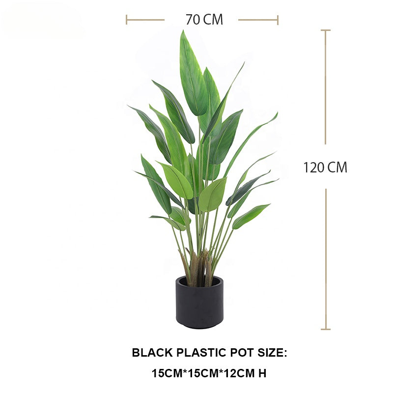 Fake Plants Artificial BIrd of Paradise Indoor Traveller's Palm Tropical Leaves Plantas Plant House Decoration Living Room Yooly Plants - YL154220002