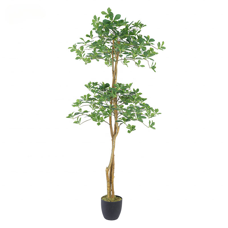 High Quality 180cm Wholesale Artificial Plants Artificial Schefflera Octophylla Tree for Indoor and Outdoor Decoration Yooly Plants - YL008032