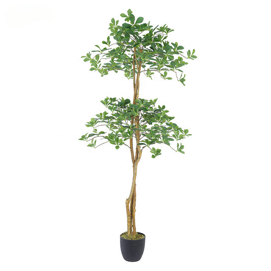 High Quality 180cm Wholesale Artificial Plants Artificial Schefflera Octophylla Tree for Indoor and Outdoor Decoration Yooly Plants - YL008032
