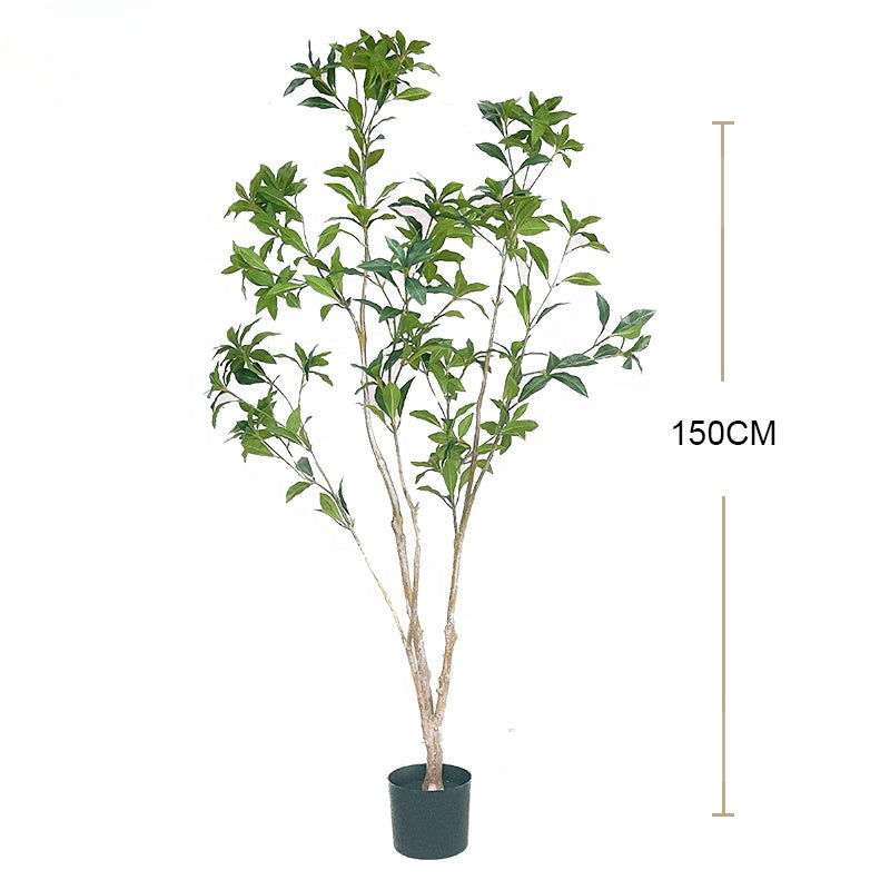 Factory Direct Sales High Simulation Artificial Plants Pieris Tree Garden Indoor Home Decoration Artificial Bonsai Tree Yooly Plants - YL025069
