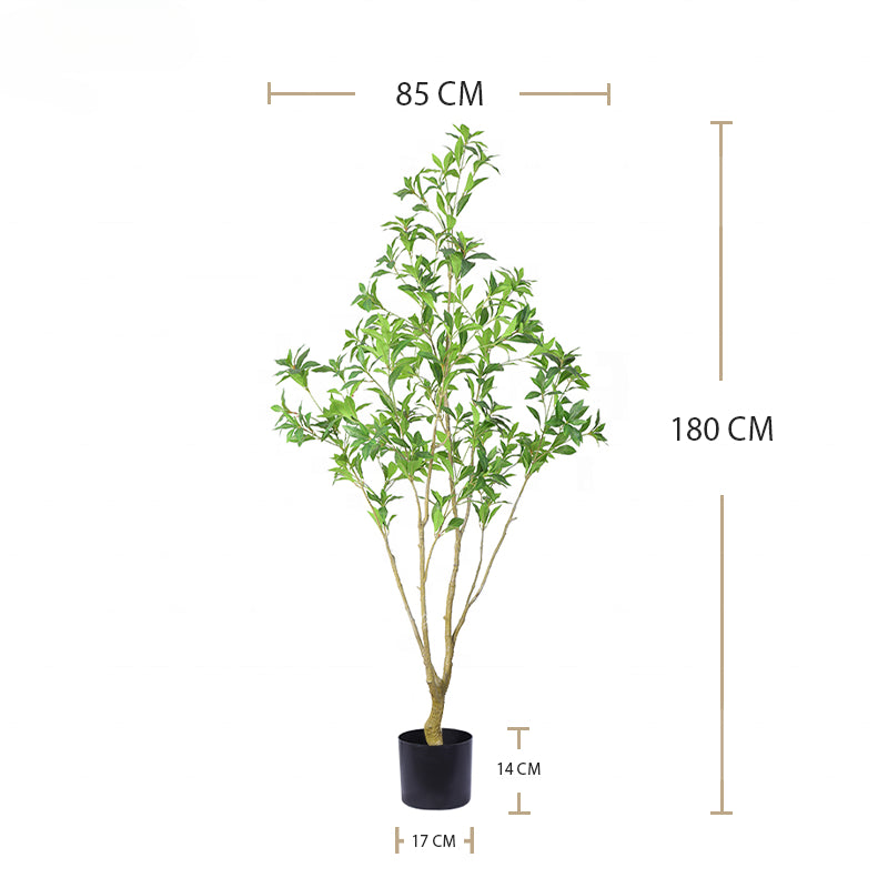 Factory Direct Sales High Simulation Artificial Plants Pieris Tree Garden Indoor Home Decoration Artificial Bonsai Tree Yooly Plants - YL025069
