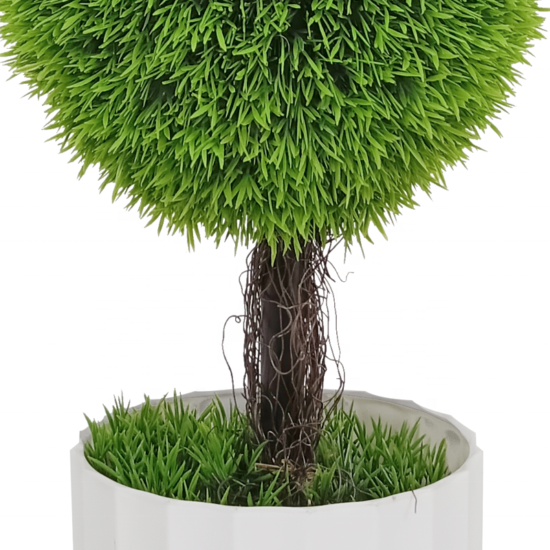 Fake Plants Indoor Outdoor Yooly Plants 90cm UV resistant Decoration Green Bonsai Cedar Artificial Cypress Tree Topiary Plant With Pot Yooly Plants - YL212001