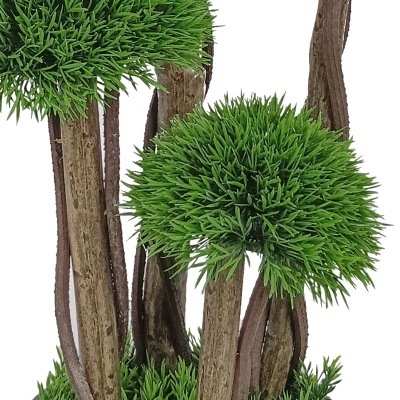Fake Plants Indoor Decor 90cm UV resistant Plastic Faux Topiary Ball Greenery Plants Bonsai Artificial Tree in Pot Yooly Plants - YL210003