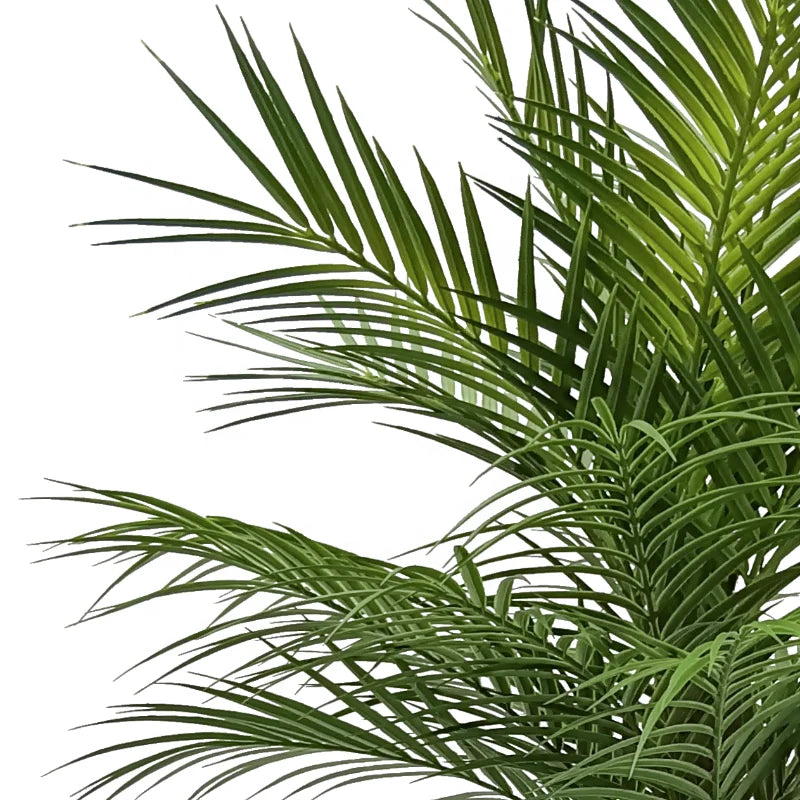 Decorative Artificial Fake Bonsai Palm Tree Leaves Artificial with Pot Faux Simulation Plants Yooly Plants Artificial Palm Tree - YL211050