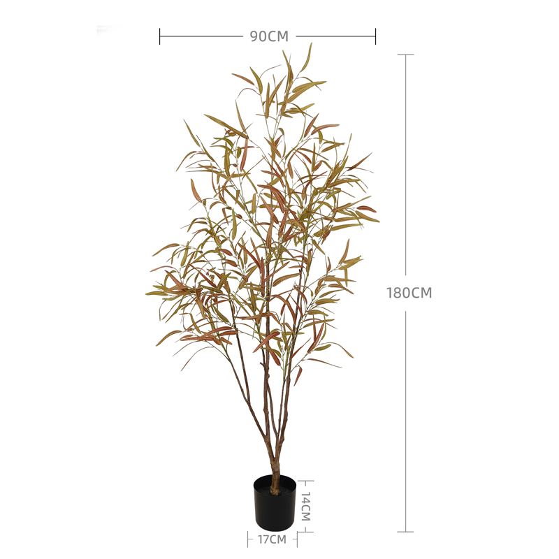 Amazon High Imitation Artificial Wedding Table Tree Centerpieces Weeping Willow Leaves Tree Artificial Bonsai Tree Yooly Plants - YL025083