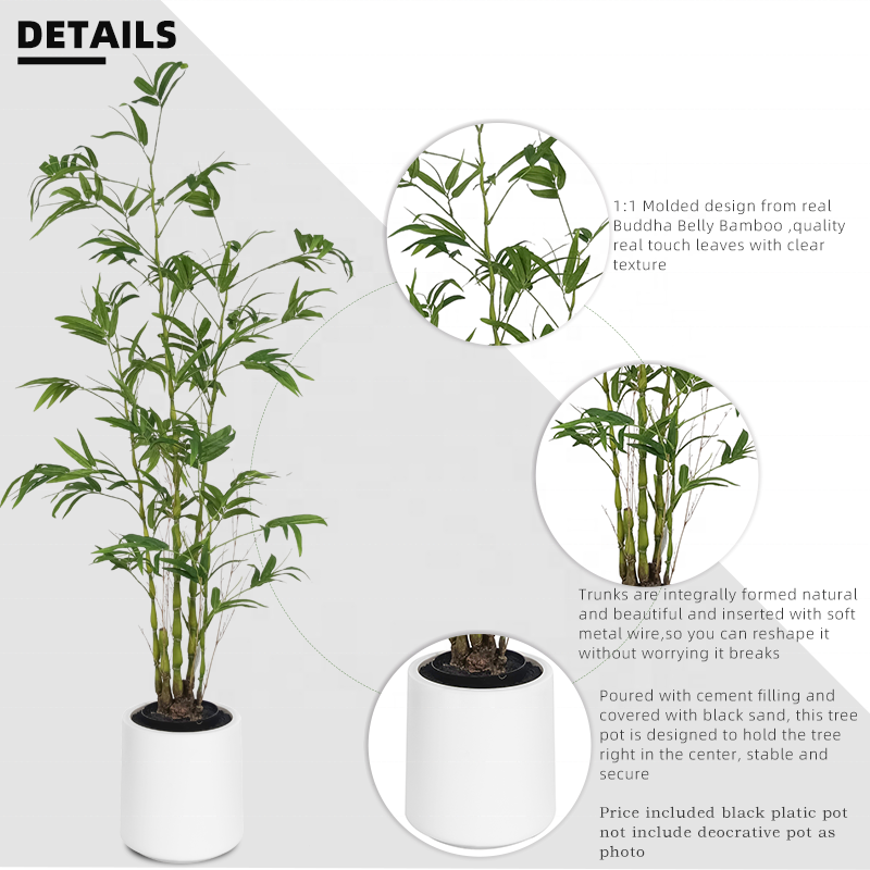 Fake Plants Wholesale 5ft 150cm Artificial Plants and Flowers Simulation Bonsai Tree Buddha Belly Bamboo Tree Plantas Artificial Yooly Plants - YL208049