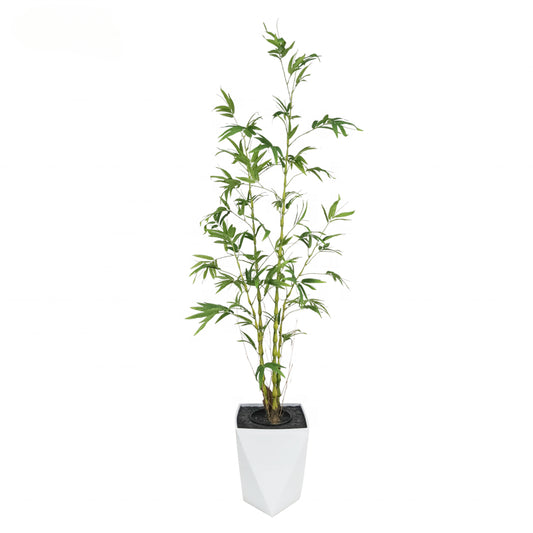 Fake Plants Superior Quality 6ft 180cm Chinese Bamboo Tree Bamboo Artificial Tree Bambusa Ventricosa Buddha Belly Bamboo for Decor Yooly Plants - YL208050