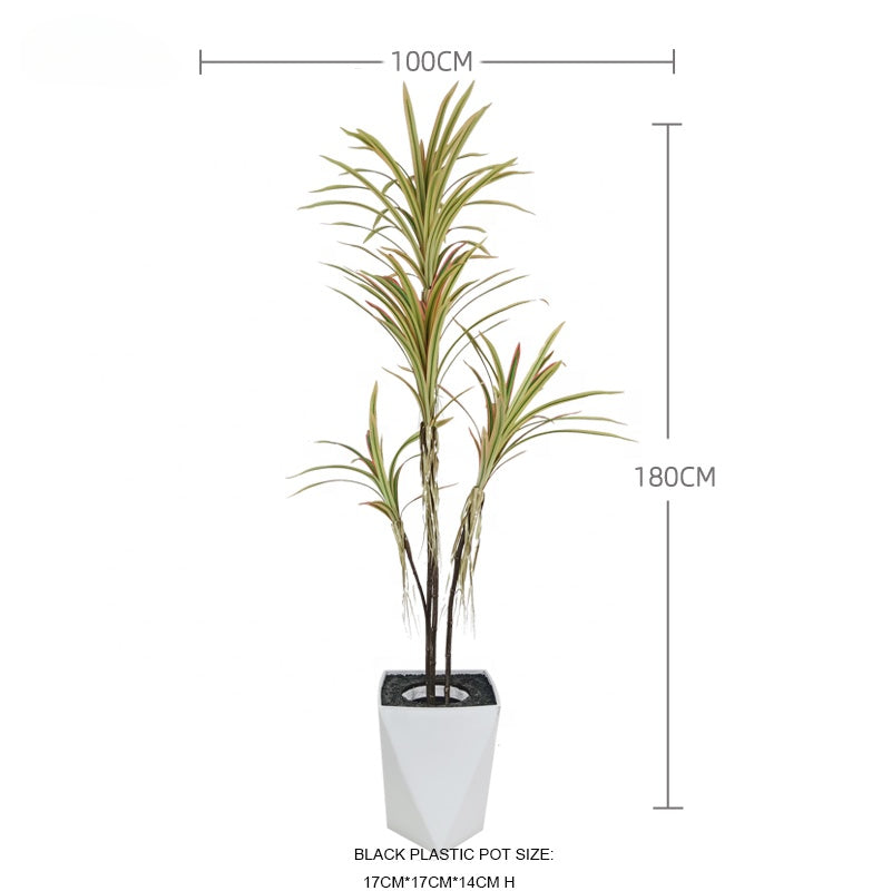 Fake Plants Home Wedding Realistic Looking Plant Decorative Tree 180cm  Dracaena Silk Plant Dracaena House Plant Yooly Plants - YL208171