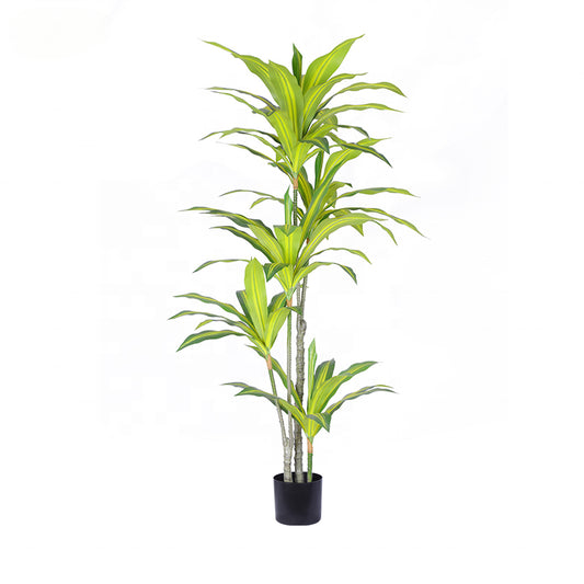 Yooly Plants Artificial Plants  Faux Trees Artificial Dracaena Reflexa Potted Hotel Home Garden Decorative for Outdoor Indoor - YL010102