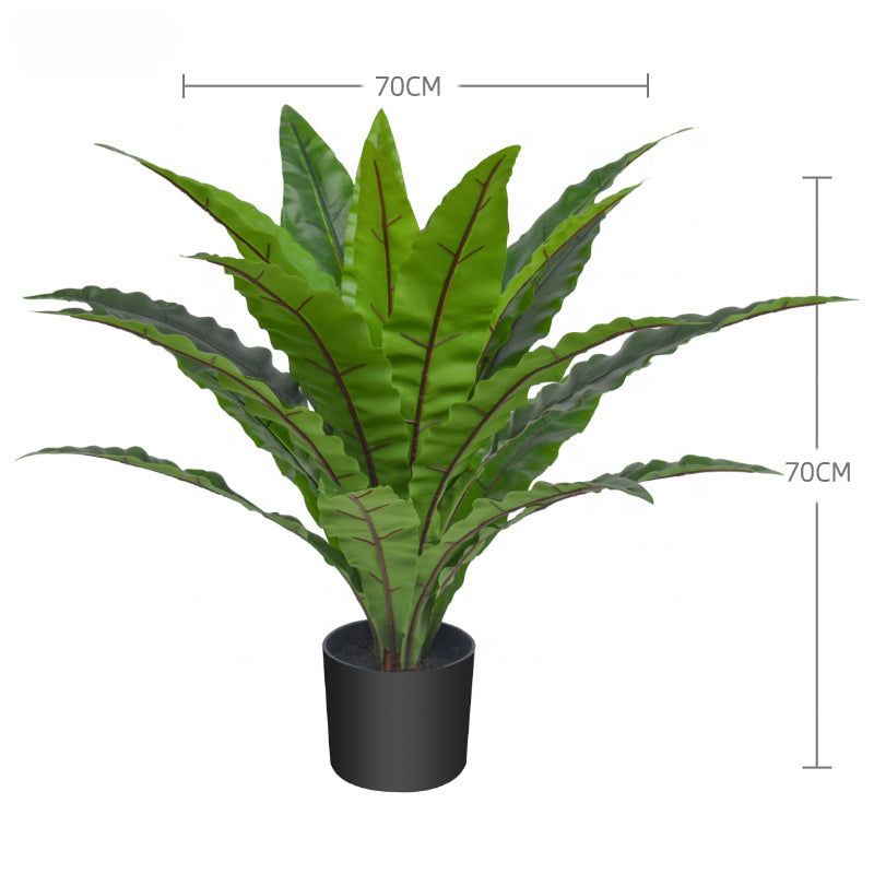 Yooly Plants Fake Silk Leaf Artificial Plants Faux Nestle Leaves for Indoor Outdoor Home Decorative - YL211053