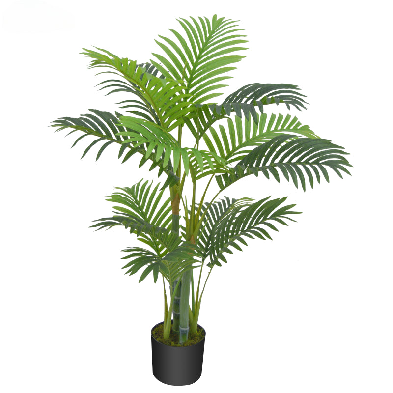 Artificial Plant Tree Plastic Tropical Palm Tree Leaves Artificial Plants Bonsai for Indoor Outdoor Decoration Yooly Plants Plastic Trees - YL211045